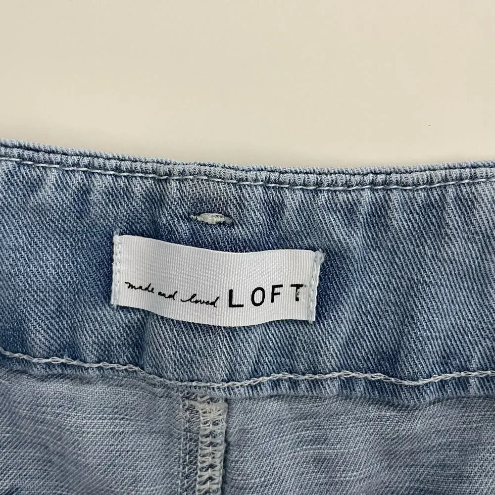Loft High-Waisted Wide Leg Jean Size 31/12